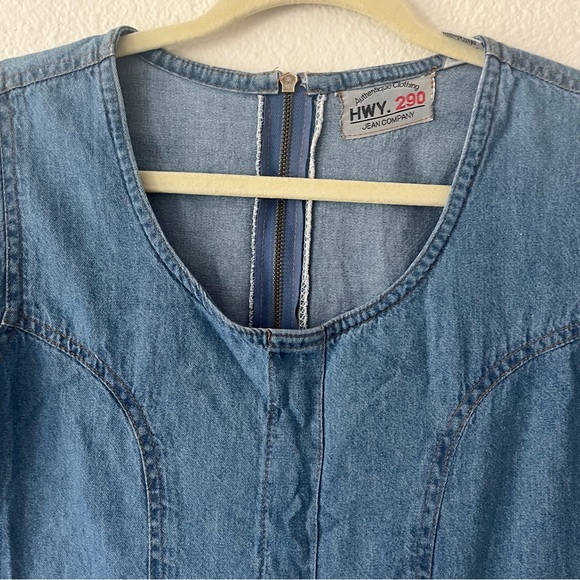 90s denim jump suit - Picture 3 of 3